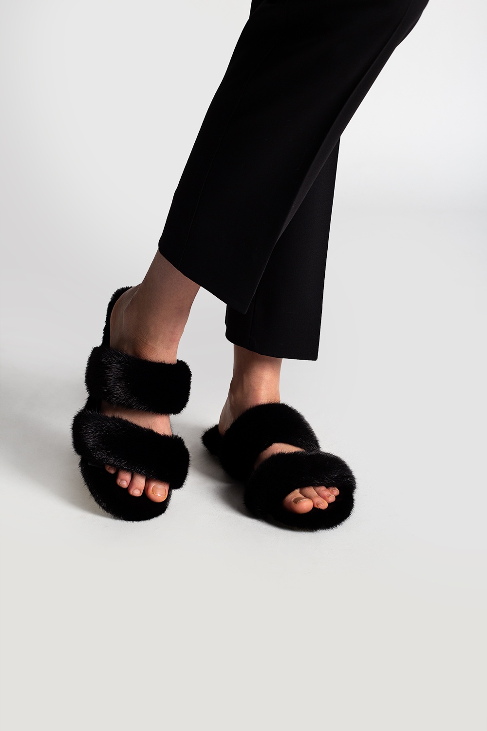 Saint laurent best sale slides womens